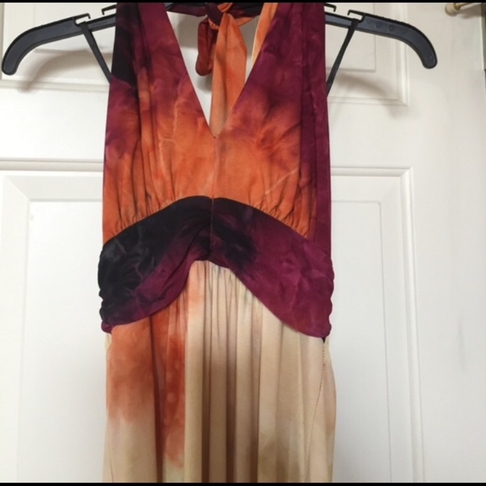 Tie dye maxi dress